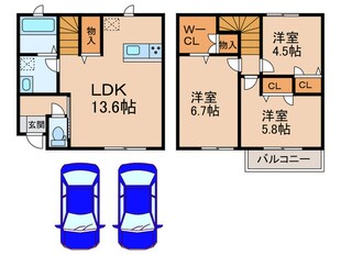 ベルリードF・千原の物件間取画像